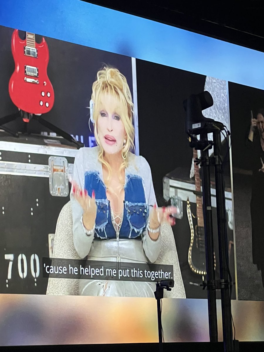 NandiMarshall's tweet photo. Congratulations to @DollyParton for receiving the APHA Presidential citation from @chanyasulkit ! #APHA2023 https://t.co/LyyK4ME5Io