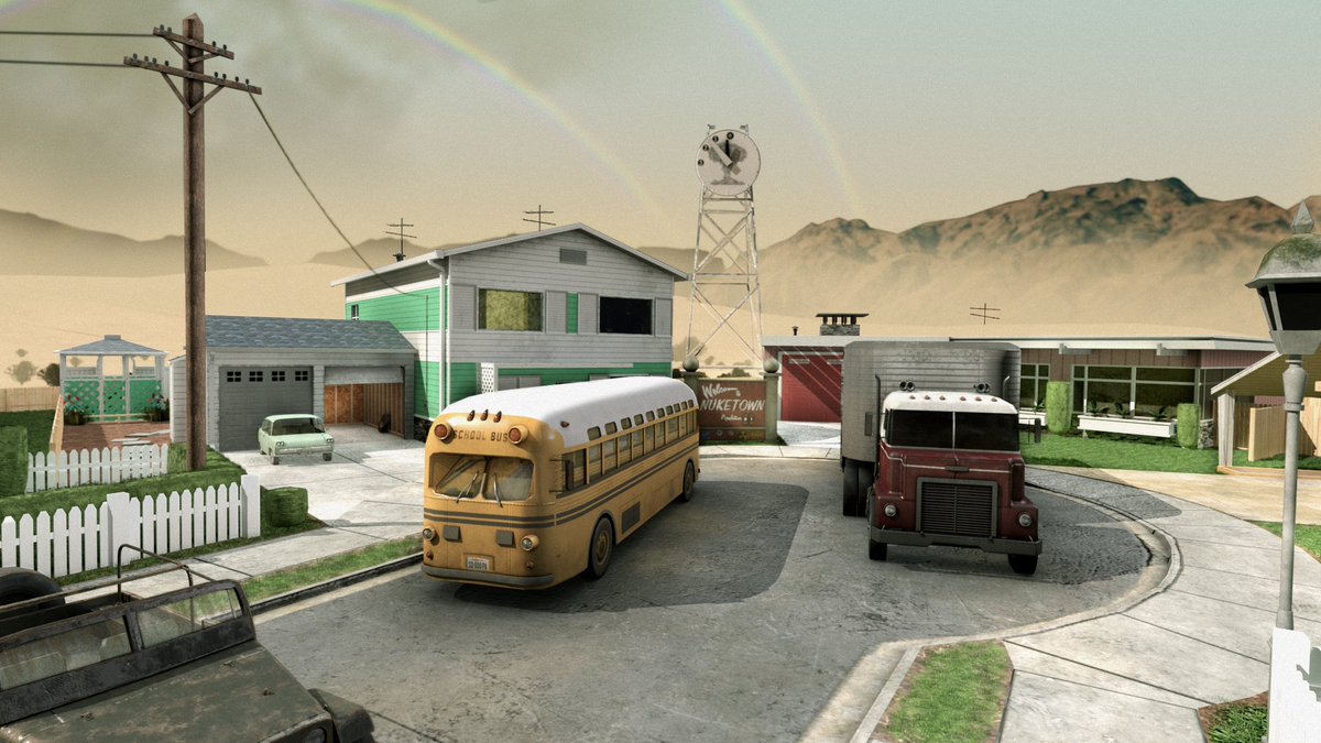 Dromies_'s tweet photo. Salut Internet !

Aujourd'hui, je vous partage un projet perso que j'ai fait il y a 3 ans maintenant. Je l'ai enfin mis à jour et j'ai retravaillé quelques rendus.

C'est un  rebuild de la map "Nuketown" de Call of Duty: Black Ops. Mon premier gros projet #3D !🥰 https://t.co/WoHOL6uLKy