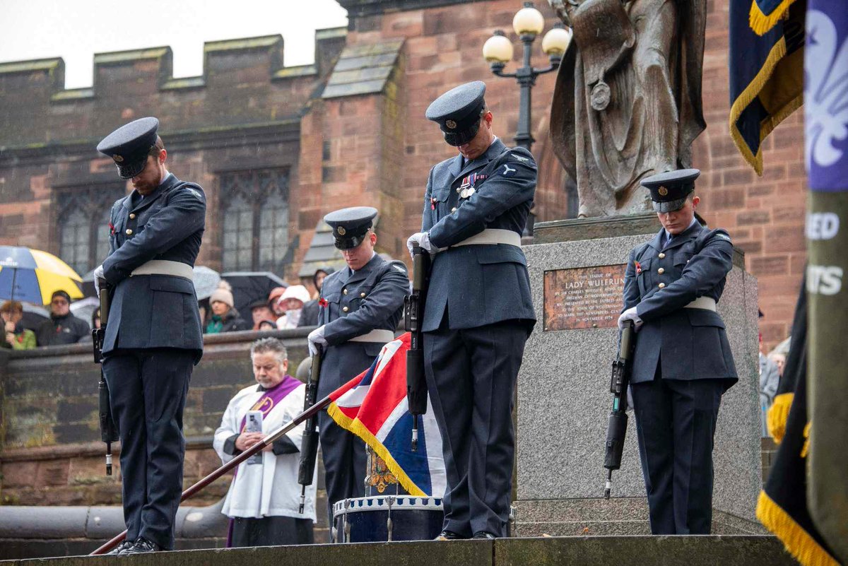 RAF_Cosford's tweet image. At the going down of the sun, and in the morning, we will remember them.

Personnel from RAF Cosford took part in Remembrance ceremonies across the West Midlands and Shropshire on 12 November.

#WeWillRememberThem