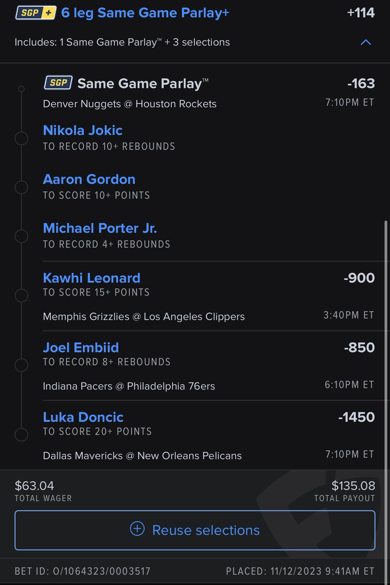 dmanrosa's tweet photo. Day 3 of the ladder challenge to 10k 🪜 here’s my picks for tonight! Let’s keep the streak going! https://t.co/vbrsg5Ic8l