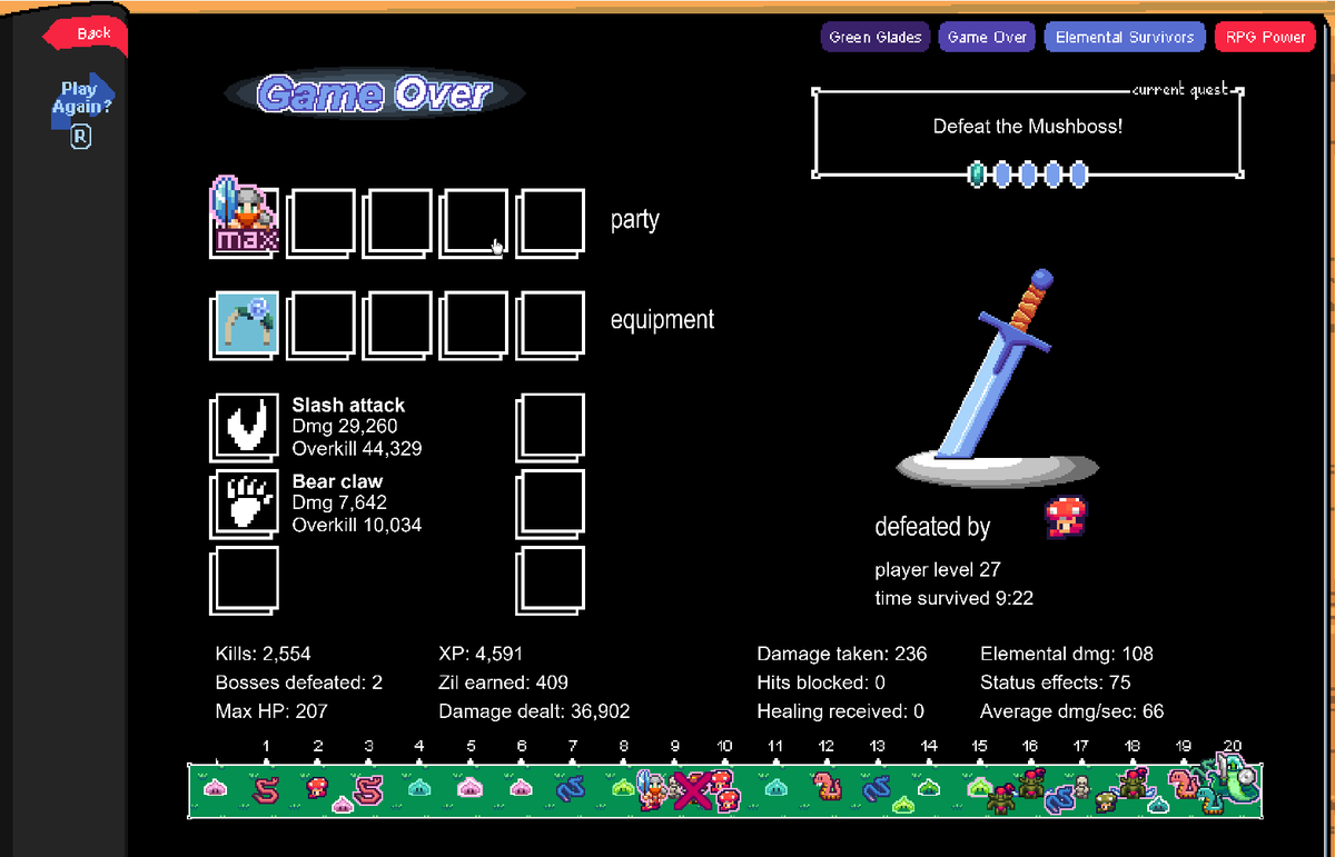 GameClubFriends's tweet photo. Big Nintendo Power &amp; Nintendo aesthetic. First pass at the game was fun. 

It's here on Steam: https://t.co/EipICthCdw https://t.co/3lXq2W64Jc