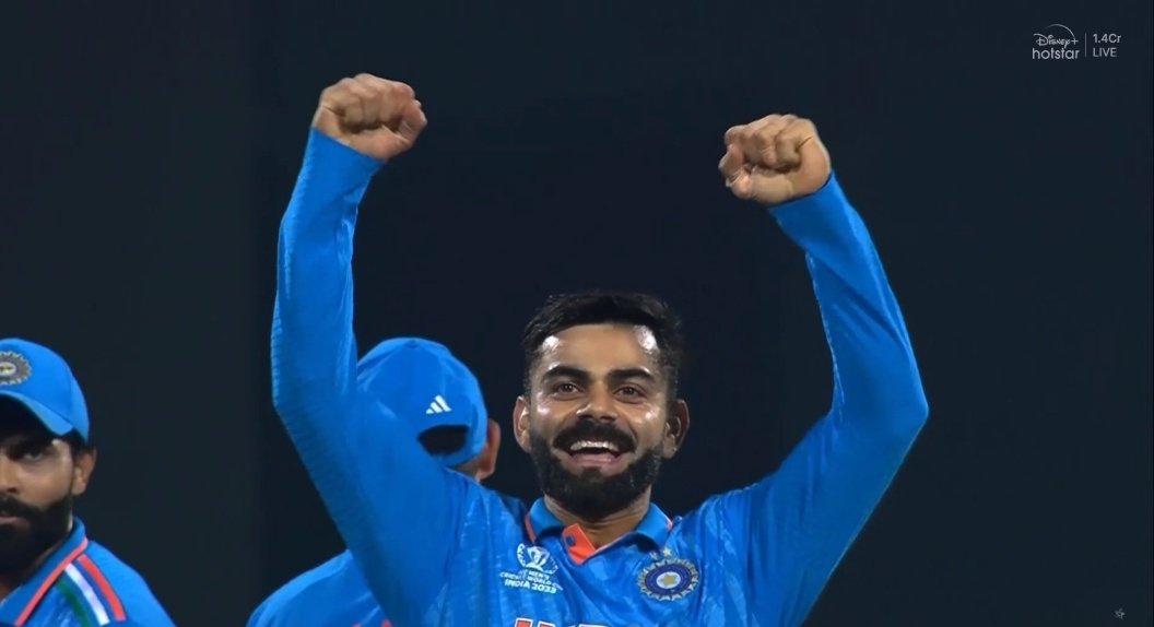 cricketdun33317's tweet photo. Celebration of virat wicket 😄😄,
#NEDvsIND
#Kohli #Anushka #INDvNED #ODIWorldCup #Wicket #IndiavsNetherland https://t.co/3KHUvnlvuc