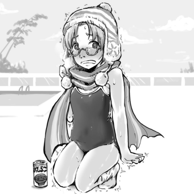 この2,3日でエラく寒くなった為、コタツを出してしまいました。
こうなりゃもう水着マフラーだ! 