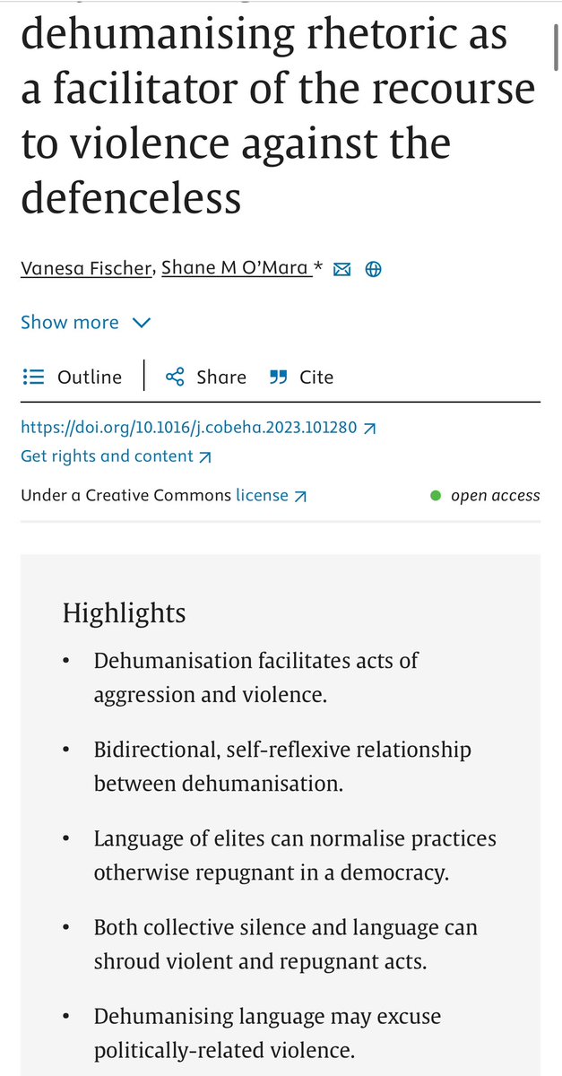 <a href="/POTUS/">President Donald J. Trump</a> <a href="/SenatorTimScott/">Senator Tim Scott</a> In a Veterans Day post that will live in infamy, former President Trump called his political opponents “vermin” &amp; pledged to “root them out.”
Evidence links such dehumanizing rhetoric to repugnant policy &amp; political violence: sciencedirect.com/science/articl… Every leader should reject it.
