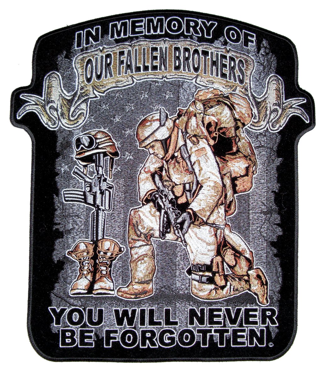 Biker_Patches's tweet photo. In memory of our #FallenBrothers #Patriotic #Military #Veteran #Biker patch, 2 sizes
https://t.co/KAC3et3xax https://t.co/WODOMaWsuT