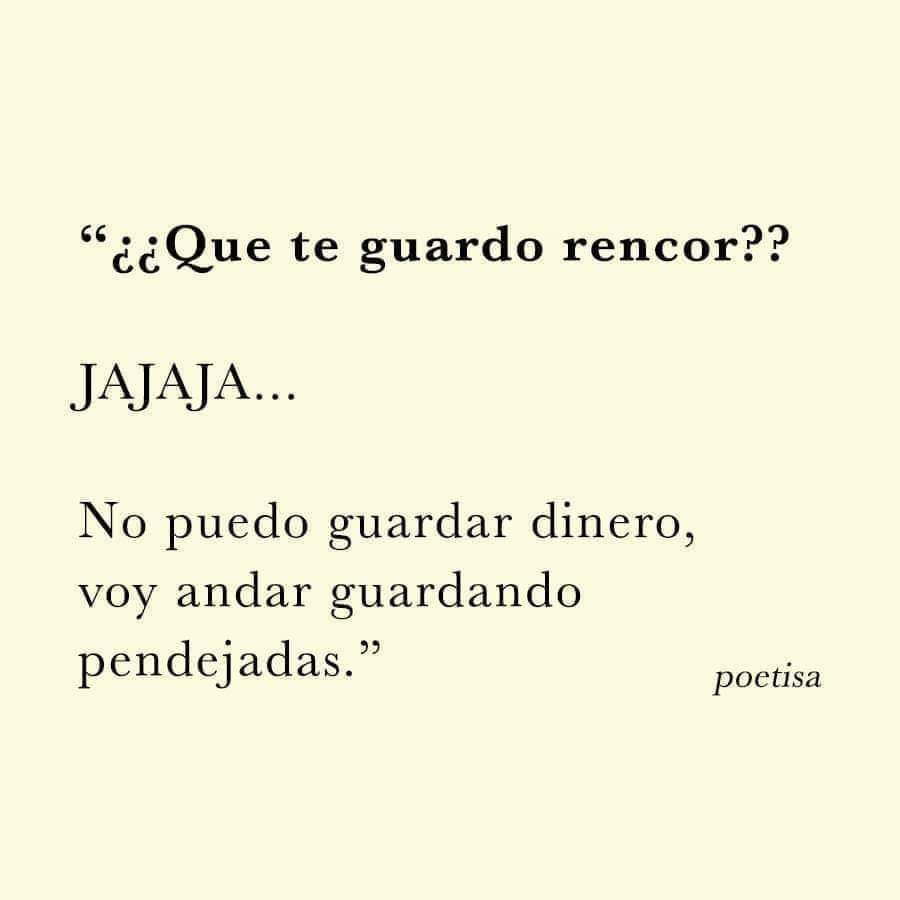 accionp0eticaes's tweet image. ✨✨✨🤭🤭😂
"¿Que te guardo rencor?"
JAJAJA...