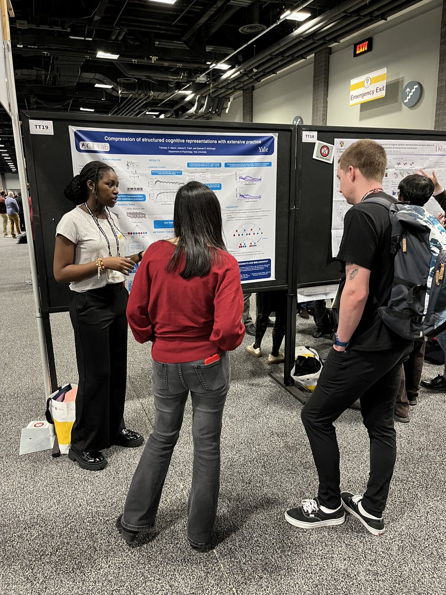 Tolu’s at her poster, TT19, going in now until noon!!