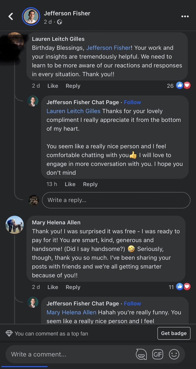 InqMind2021's tweet photo. @jefferson_fishr Someone is also impersonating you and bating your followers. I have reported to @facebook to no avail https://t.co/rDepQErh8w