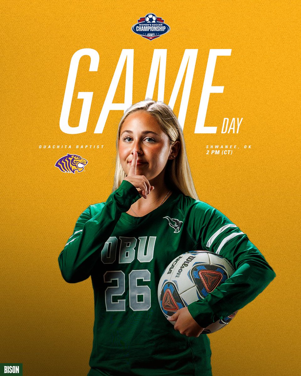 Let's play for a Championship 😤

🆚 | Ouachita Baptist
📍 | Shawnee, OK
⏰ | 2 PM
📺 | t.ly/RM3TW
📊 | t.ly/Ss0FA

#OnToVictory