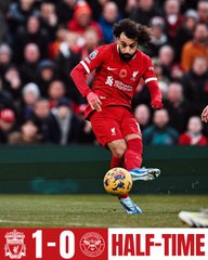 Salah guides in Liverpool’s opener v. Brentford