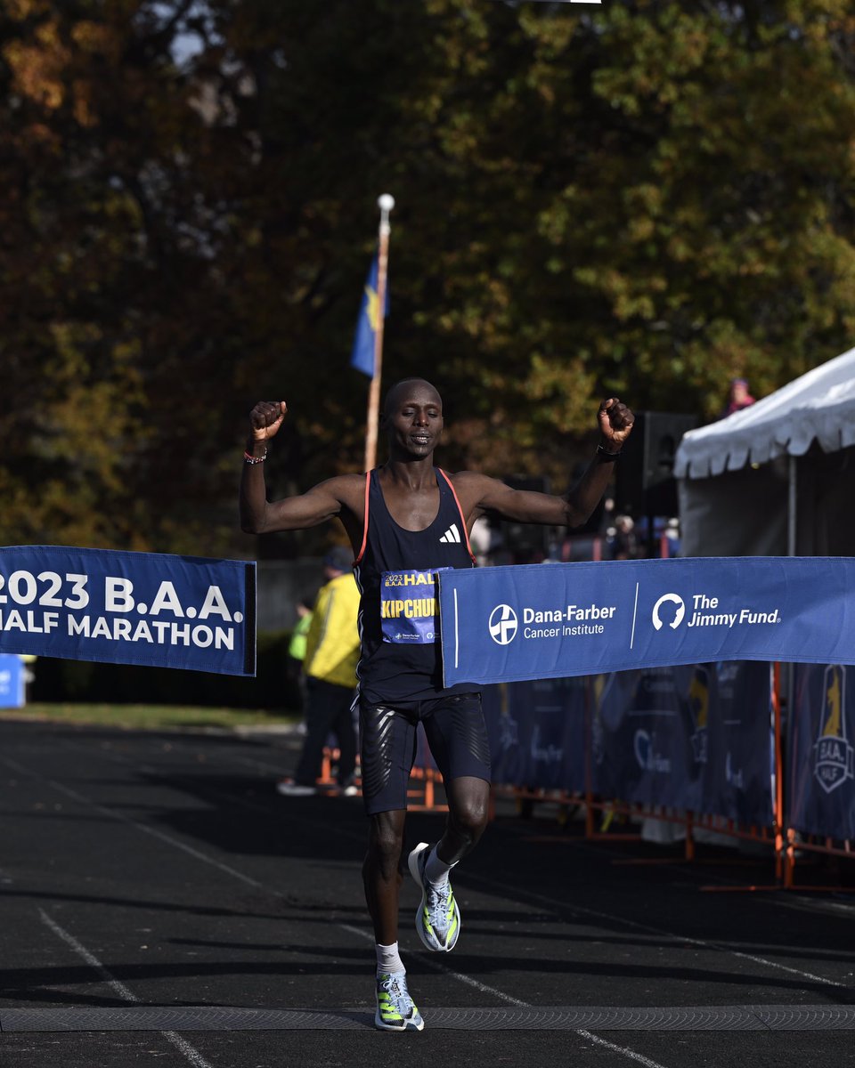 Bossin’ it in Boston 💪 Abel Kipchumba made all the difference in Boston to collect his first ever half marathon win on US roads, delivering a dominant performance to finish solo - great to see him back to winning ways. 👟 #Adizero Adios Pro 3 ⏱️ 01:01:32 #ImpossibleIsNothing