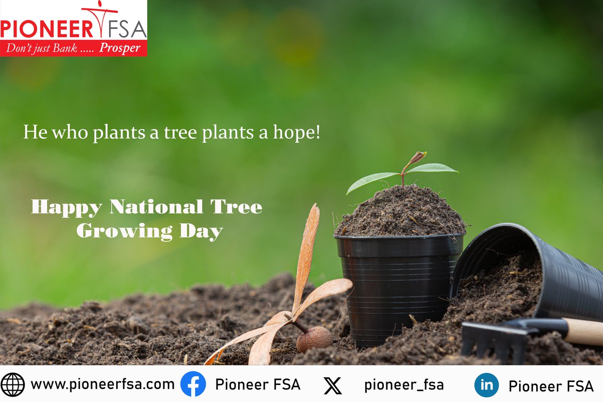 𝐇𝐞 𝐰𝐡𝐨 𝐩𝐥𝐚𝐧𝐭𝐬 𝐚 𝐭𝐫𝐞𝐞 𝐩𝐥𝐚𝐧𝐭𝐬 𝐡𝐨𝐩𝐞.
pioneerfsa.com
#PioneerFSA #HappyNationalTreeGrowingDay #PlantHope #TreeOfHope #GreenFuture #HopefulPlanting #SowHope #GrowingDreams