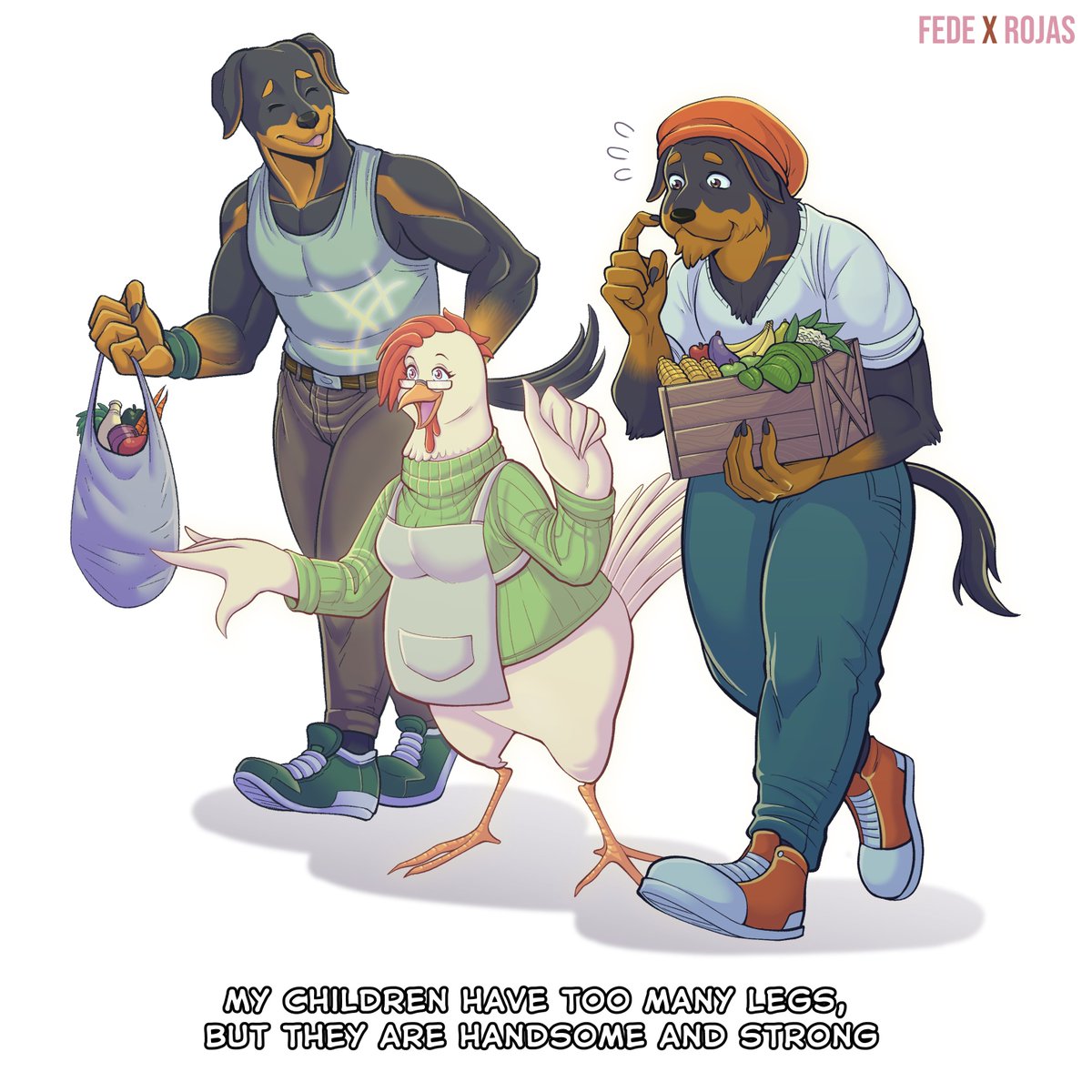 FedeXrojas9173's tweet photo. 【REPOST】
"A proud chicken mom"
-
A drawing from last year. One of my first attempts at drawing something furry lol, I'll leave the reference below 👉 https://t.co/pmkm4iznW2