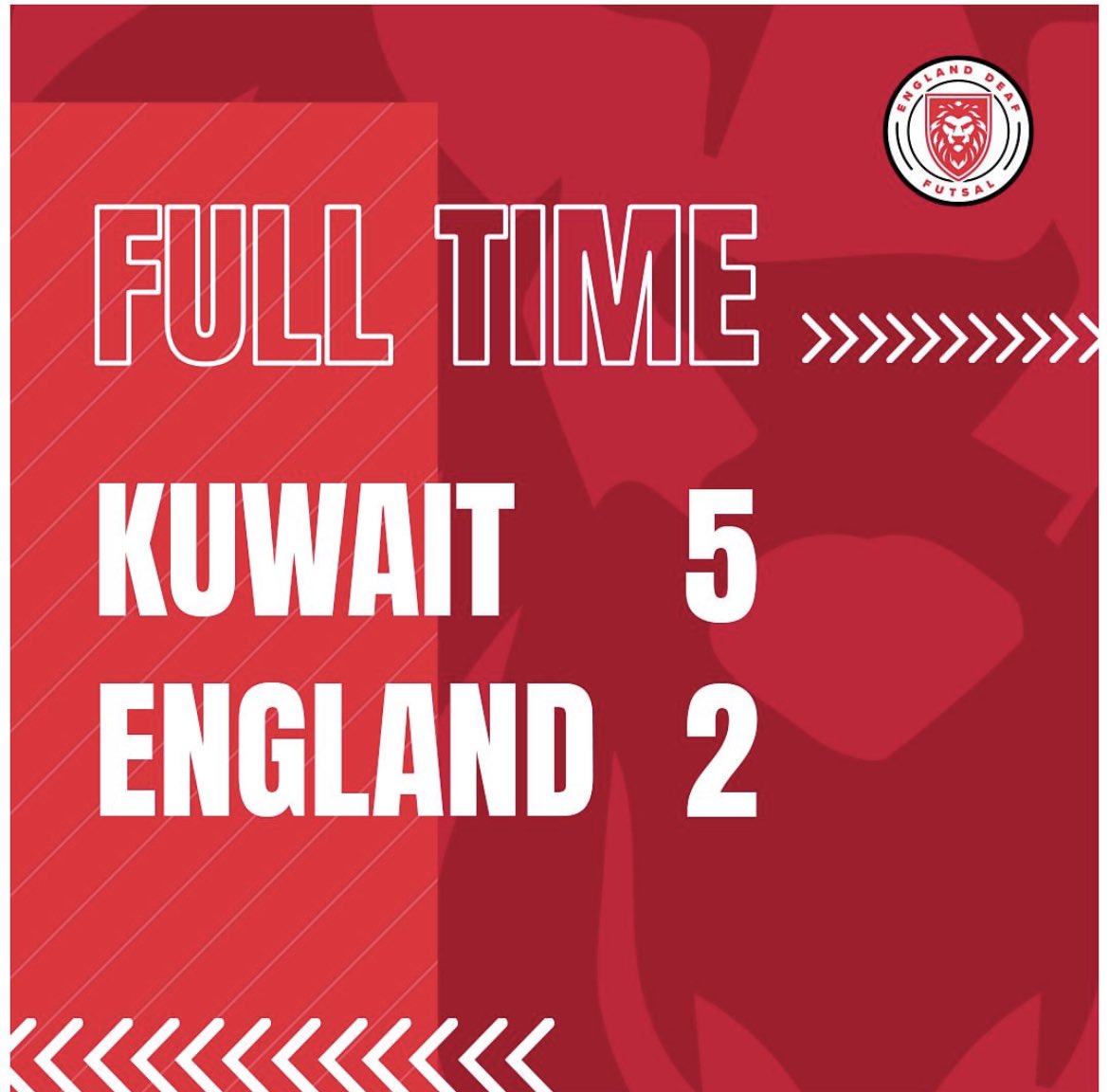 engdeaffutsal's tweet photo. A tough loss despite leading 2-0. We failed to progress to the knock-out stages of the World Cup. The squad can be proud of holding out the 2023 Asian Runner-Ups in what was a heroic performance, causing frustration in their game plan. https://t.co/cbd89VcREz