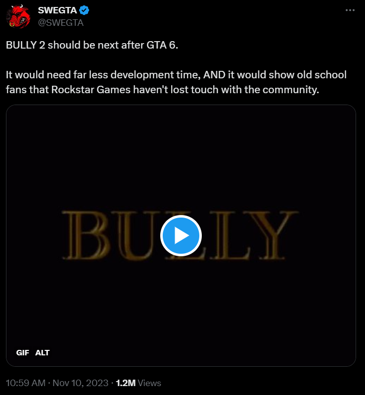 Text to Harm on X: Bully came out in 2006, how many (if any) of