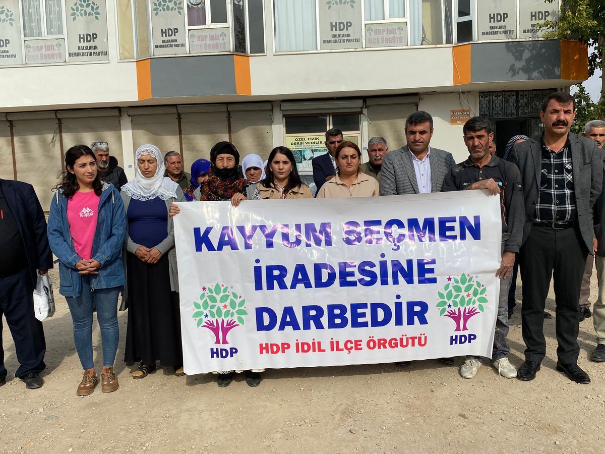 hdp_idil's tweet photo. Îro bi mabesta salvegera dagirkirina şarederîya hezexê vîn û îradeya gel hatî binpêkirin me bi tevlîbûna wekîla xwe @newroz_uysal li gel heval û nirxên bajêr bi daxweyanîyekê şermezar kir https://t.co/UIwcEIe0Xn