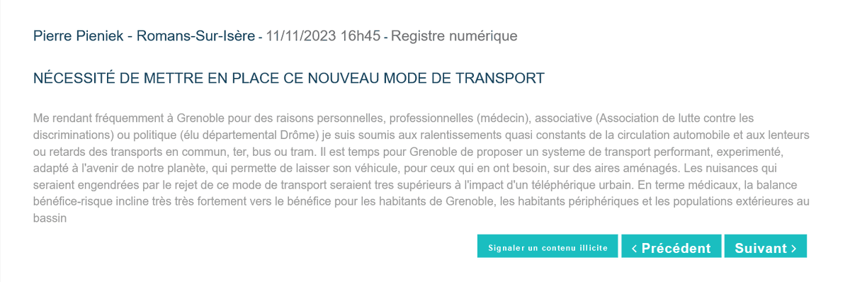 C'est incroyable de trouver des #avis pour le #MetroCable venant de gens lointains 🙄🤡
On a des gens du 13, 42, 26, 73... certains ça fait des années qu'ils ont pas mis les pieds ici ou alors ils sont vraiment aveugles 🙃
Crédibilités 0 !
#EnquêtePublique #SMMAG #Grenoble