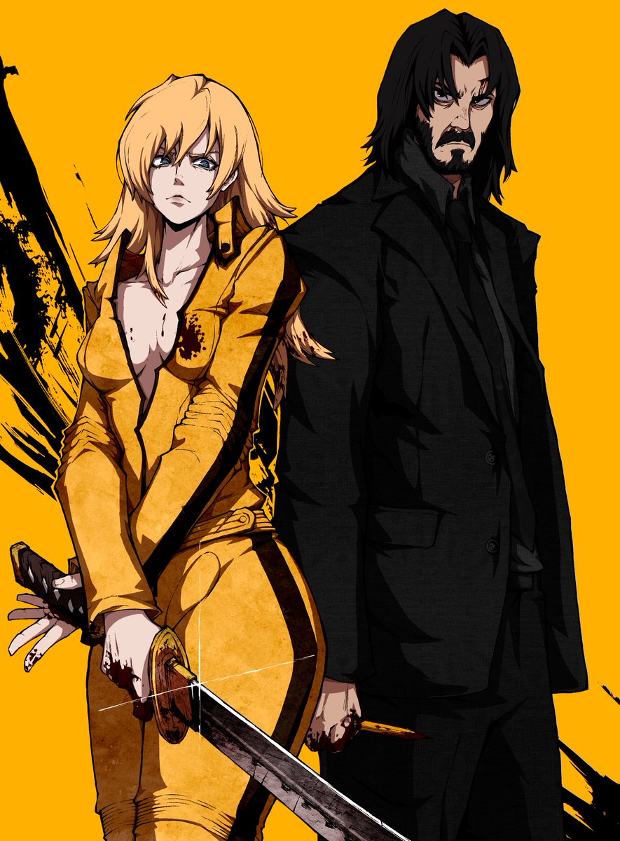 Kekel0212's tweet image. Beatrix Kiddo &amp;amp; John Wick