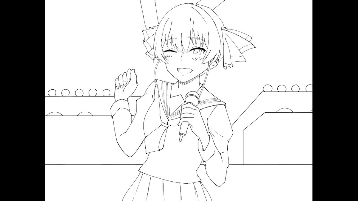 制服でソロあるだろうというヤマを張って用意していたが全部外してボツになった絵の供養(決め打ちしすぎ) 