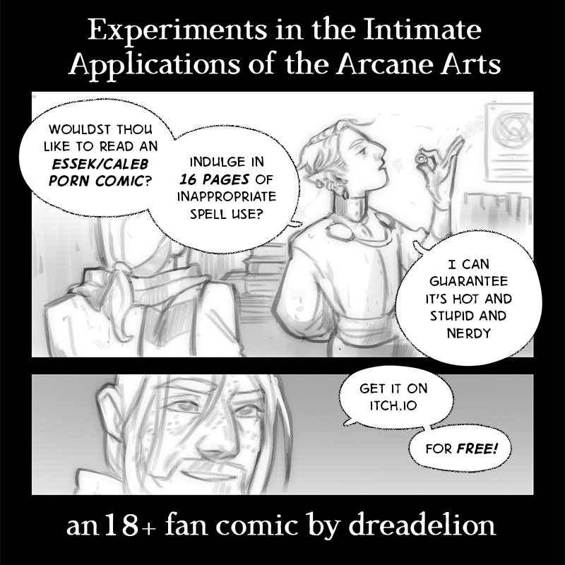so i was possessed with the spirit of shadowgast and drew a WHOLE-ASS COMIC 💜🧡if you want to read it, it's on itch for FREE

>>> dreadelion.itch.io/experiments-in…