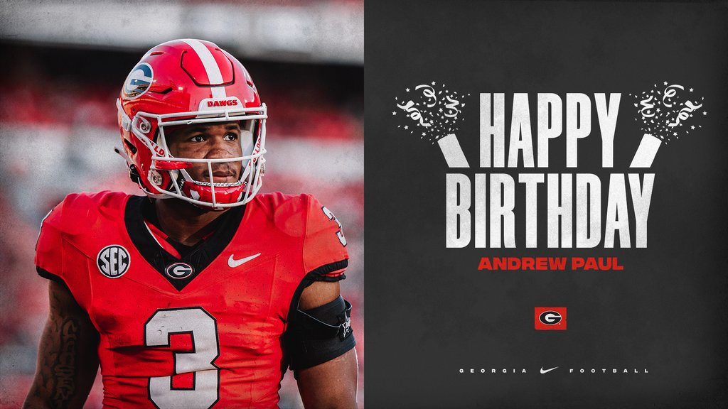 Happy Birthday, <a href="/DrewP30/">Andrew Paul</a> !!

#GoDawgs