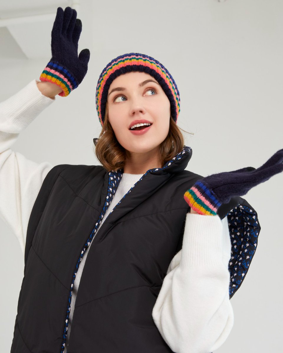 Keep warm, stay stylish, and text away without the chill. 🤳❄️

Shop our Ronen Touchscreen Gloves, Ronen Hat, Petra Reversible Vest, and more cozy combos at shiraleah.com.

#touchscreengloves #wintergloves #vests #reversiblevests #accessories #winterhats #shiraleah