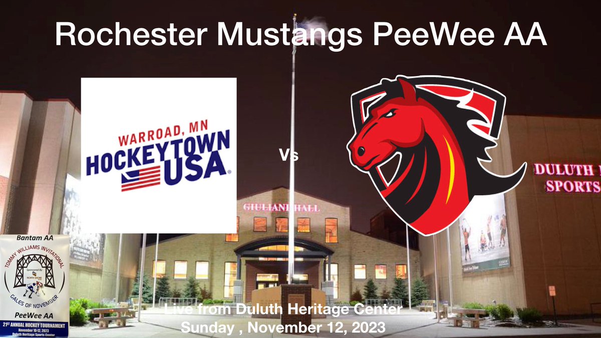 It’s championship Sunday! Cheer is on as we take on Warroad in this mornings semi-final game

📍Duluth Heritage Center
⏰9:45am
🆚Warroad
🔗 youtube.com/@coachwies3713…

#galesofnovember 

<a href="/RochYouthHockey/">Rochester MN Youth Hockey</a>