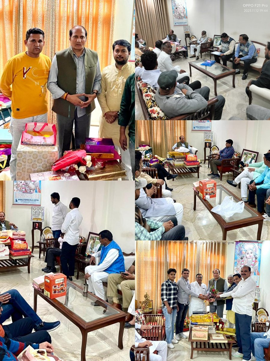 Varunpanwar11's tweet photo. कैंप कार्यालय थानाभवन पर वरिष्ठ भाजपा नेता व पूर्व कैबिनेट मंत्री सुरेश राणा जी ने बड़ी संख्या में पार्टी कार्यकर्ताओं,शुभचिंतकों व क्षेत्रवासियों से मिलकर उनको दीपावली की शुभकामनाएं दी और कामना की, कि सभी का जीवन मंगलमय हो और माँ लक्ष्मी की कृपा सभी पर बनी रहे.
@SureshRanaBJP https://t.co/s3rSvPAoO6