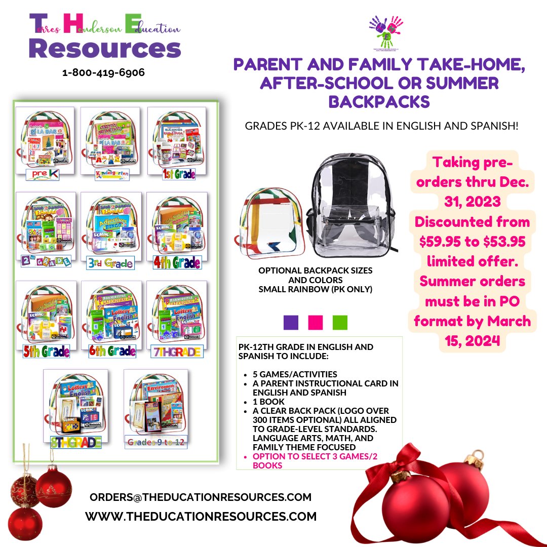 THEResourcesLLC's tweet photo. TAKING ORDERS NOW THROUGH DECEMBER 31, 2023 FOR YOUR PRE-ORDER DISCOUNT PRICE! ALL SUMMER POs DUE BY MARCH 15TH 2024, GET YOURS WHILE THEY LAST! https://t.co/Vm8VsNLqoR