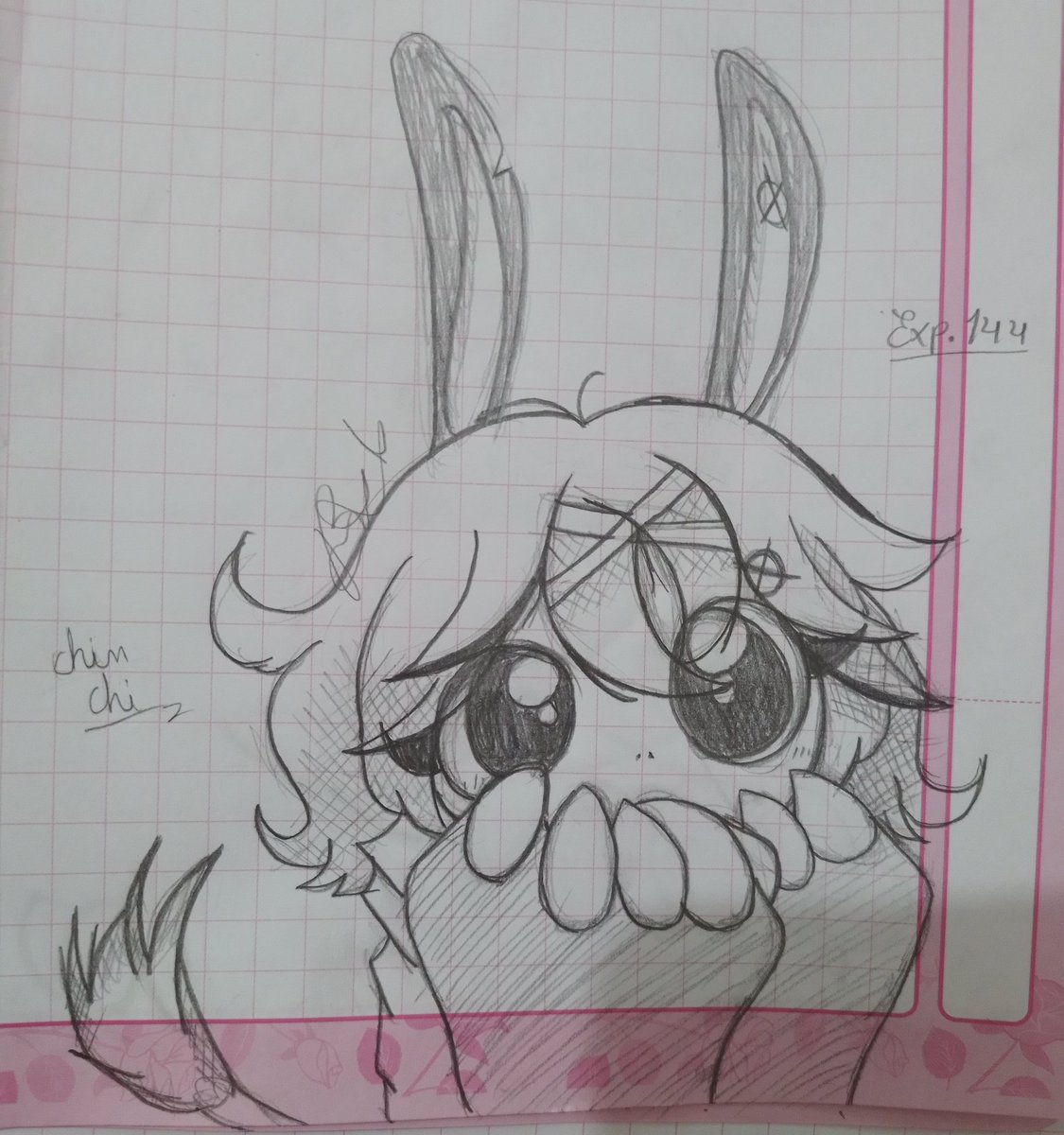 Bonic251's tweet photo. Unos dibujos que hice de mi nueva oc llamada Chin Chi:3 o Exp-144 
Un oc que no puede formular un lenguaje oral para comunicarse solo puede escribirlas (que es muy poco), apenas entiende algunas palabras que escucha o lee nwn https://t.co/O21Q273KqN