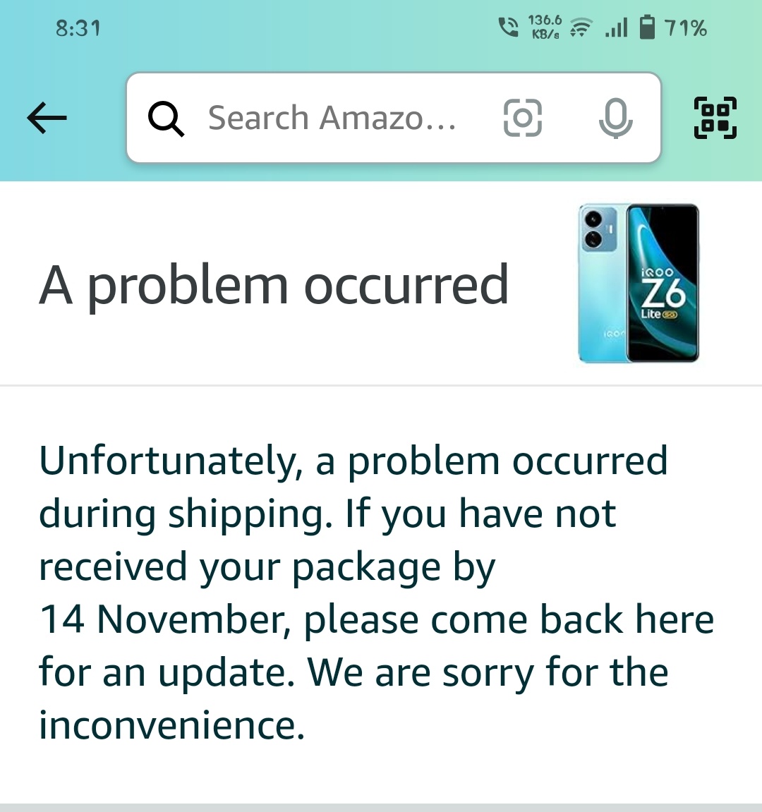 AquibNawaz11's tweet image. @amazon 
Can you please tell me due to which external factor my order has been cancelled. And why the fu*k you have cancelled it without giving an information.
#AmazonUseless