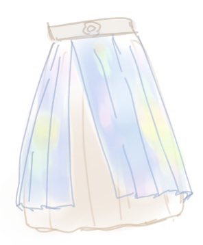 「see-through skirt」 illustration images(Latest)｜4pages