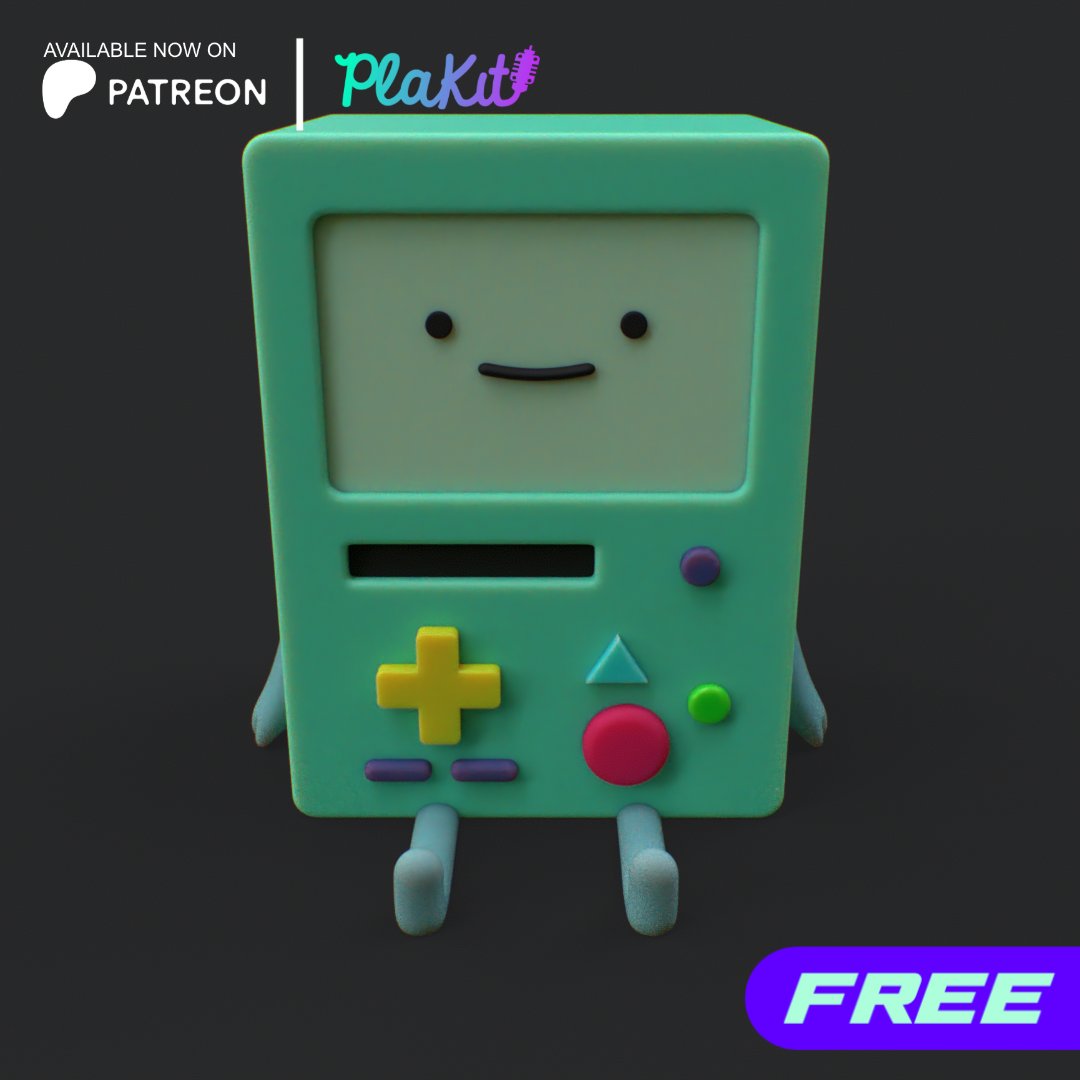 purakito's tweet photo. ADVENTURE TIME - BMO

FREE on Patreon:
https://t.co/dekdGMPkDj

If you like my work consider to support me on https://t.co/YsDQ65hN3f
It's $5 for a month and you get instant access to my 500+ exclusive models made for my Patrons. 

#3dmodel #impressora3d #patreon @patreon https://t.co/jyGtWNFvJt