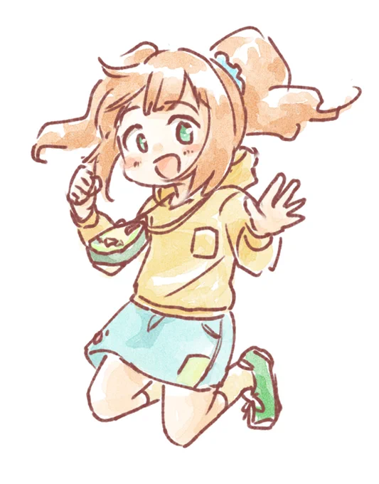 お茶ひびやよと飛んでるやよいちゃん