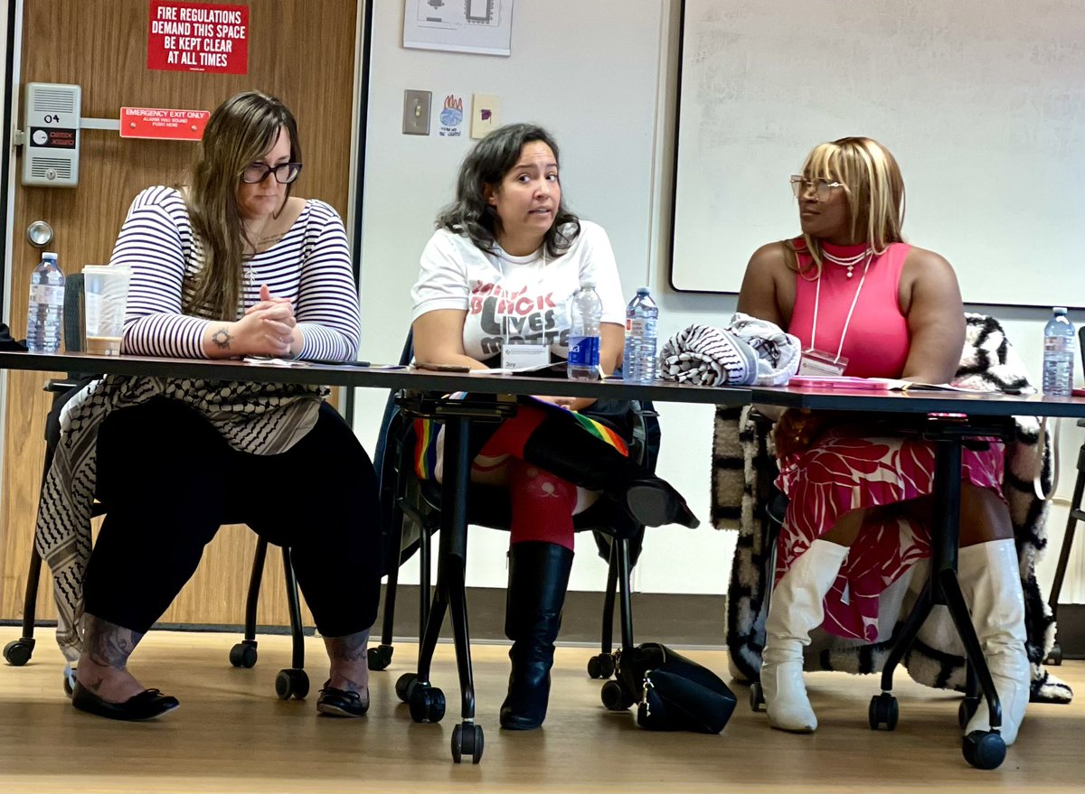 DavidMeyers6's tweet photo. At @OISECIARS, it was uplifting hearing @JoyHenderson, @OnaagoshinAnang and Rubby Nwaluka unpack why oppressed communities must curate our own spaces of mutual care, joy and hope of we’re to thrive in the colonizing spaces around us. Thanks! #DecolonizingConference https://t.co/MdNwhSR0rA