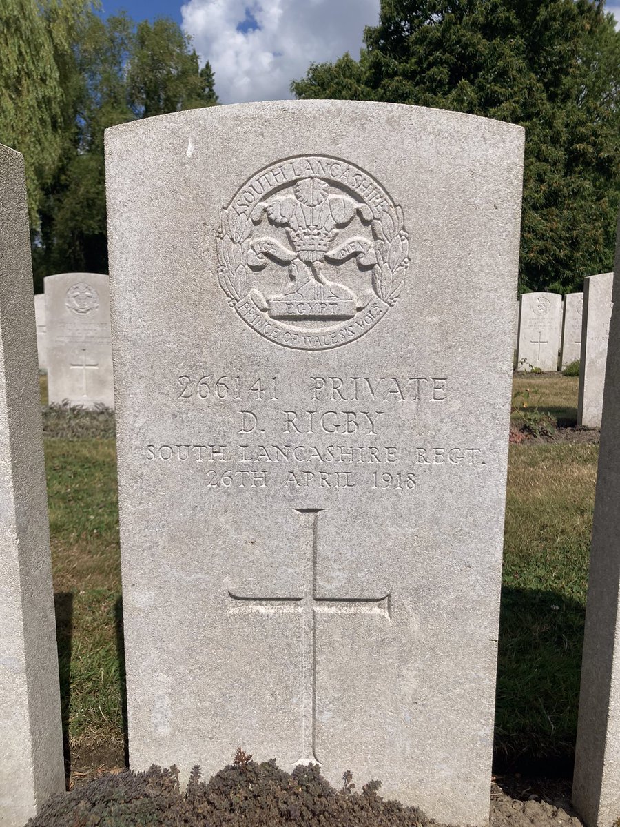 Rigsyroo's tweet photo. @JohnBishop100 I went to find my Great Grandad in the summer….here he is https://t.co/8dhgYkYdRc