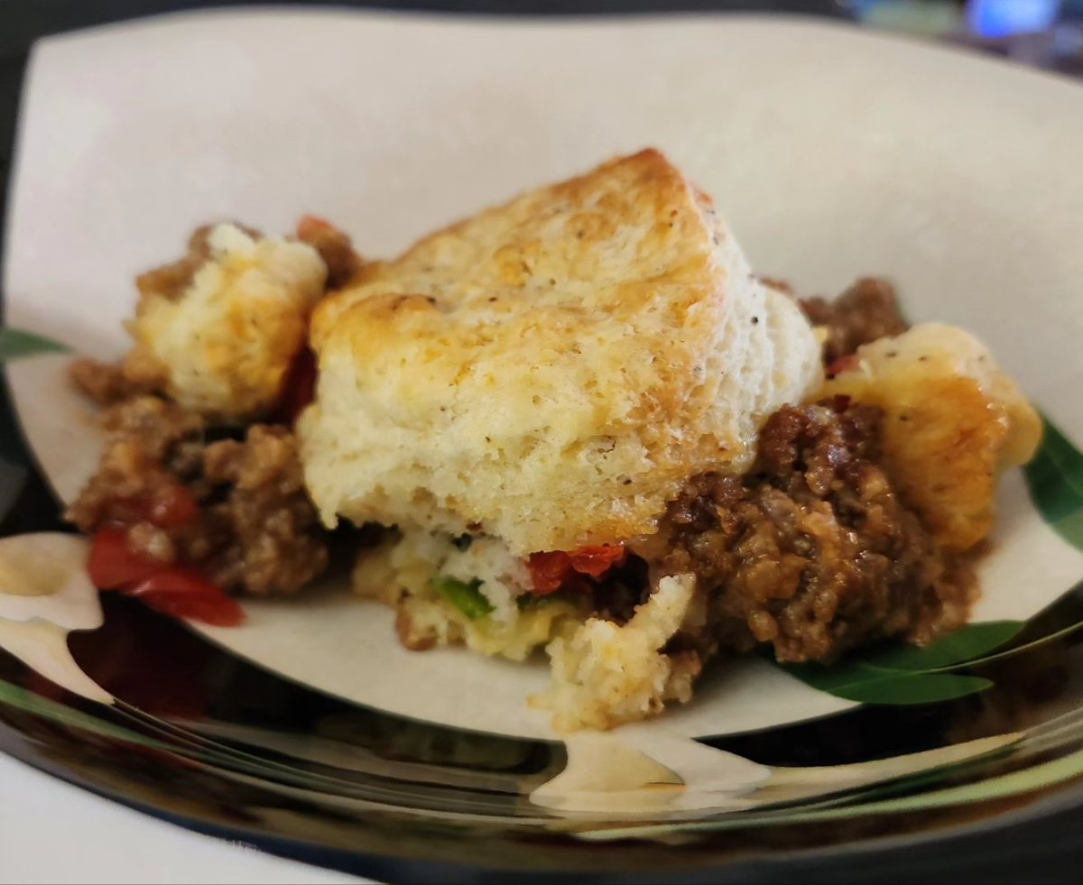 DMcPhail's tweet image. Taco bake for breakfast. Best way to use up leftovers ever. #fromtheespeccafeteria #especcooks