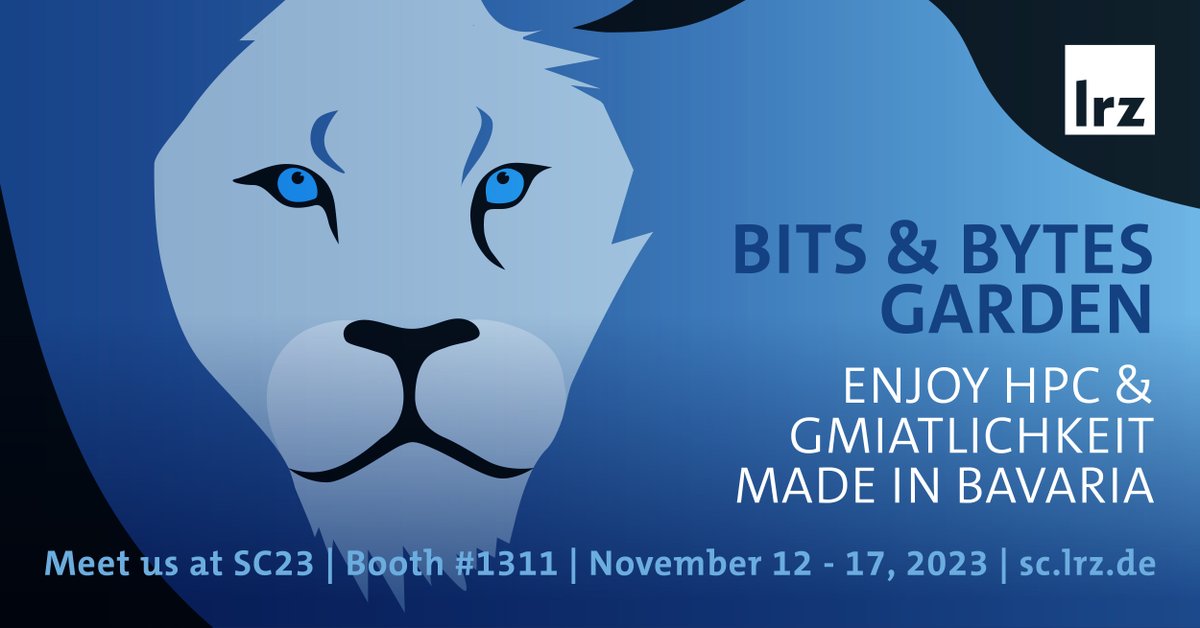 LRZ_DE's tweet image. Together with our Bavarian partners, we welcome visitors to our Bits and Bytes Garden at #SC23. Come by booth #1311 for a chat with our experts on #dataanalytics & #AI, #quantumcomputing, tools & user support or #futurecomputing. #HPC4Germany #BavarianHPC #IamHPC @supercomputing