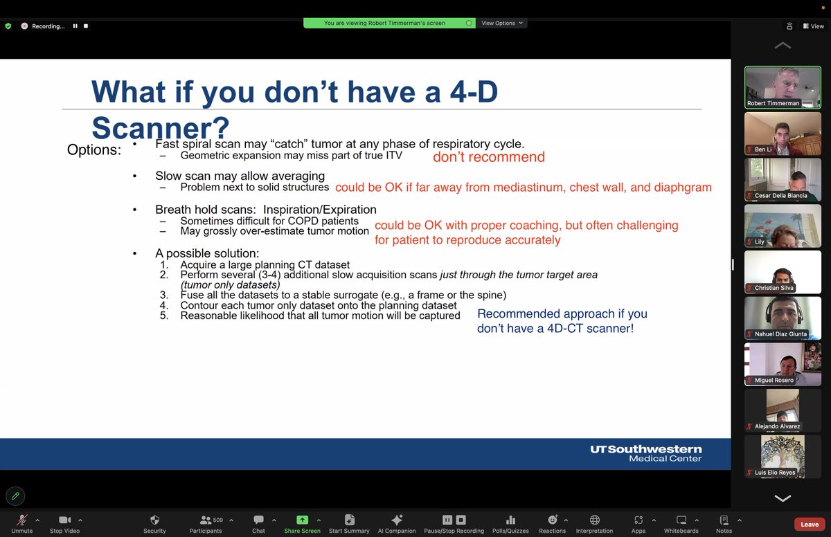 CancerRayos's tweet image. Honored to have @BobTimmermanMD join us to share pearls about lung SBRT. Together, including @BenLiMD and the 500+ radiation oncologists and medical physicists who participated live, we are elevating care globally! 🤞 #MedEd #GlobalHealth #radonc