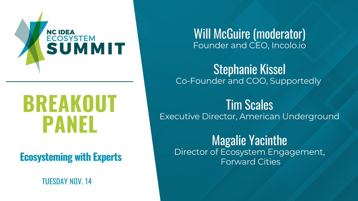 TOMORROW we kick off our #2023EcosystemSummit!

Get ready for three days packed with dynamic discussions, valuable connections, and a fresh perspective on entrepreneurship and equitable economic development. Engage with over 50 nationally recognized leaders and esteemed VIPs from