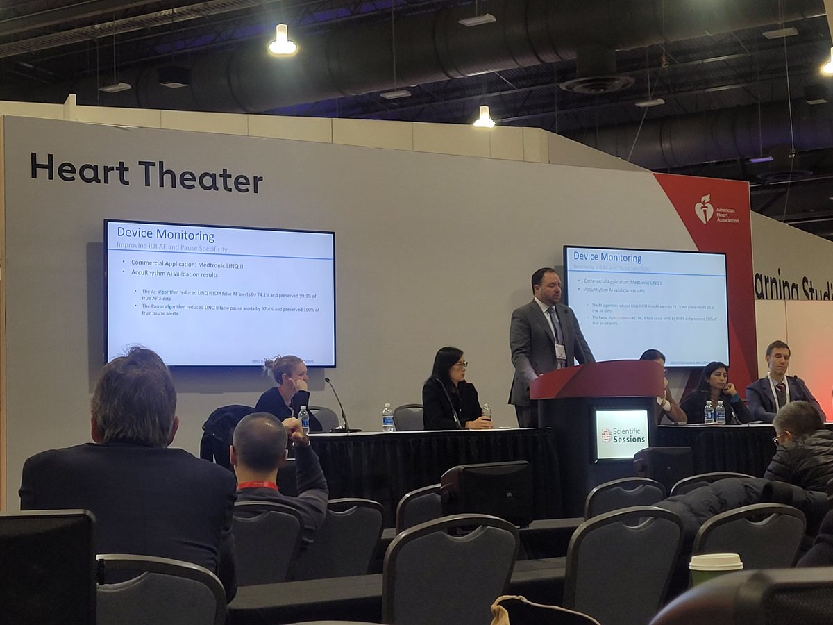Machine learning enabled AI-based ECG screening to detect LVEF &lt; 40% with a sensitivity of 0.89, specificity of 0.77.
#AHA2024 #ArtificialIntelligence #EP #EKG