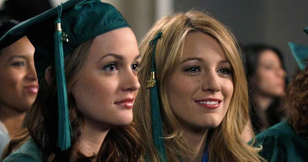 thinking about how serena van der woodsen wore her graduation cord in her hair