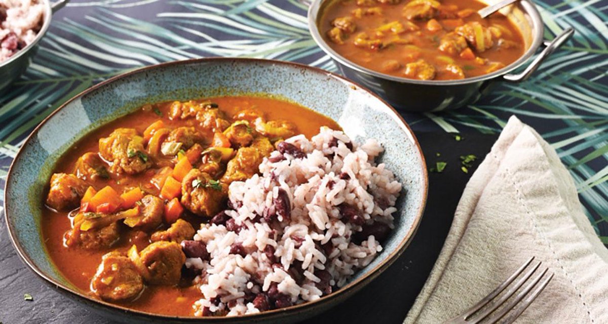 veganfoodliving's tweet image. This vegan curried 'goat' recipe is the 'Greatest Of All Time' because no animals are harmed in making it! veganfoodandliving.com/vegan-recipes/…