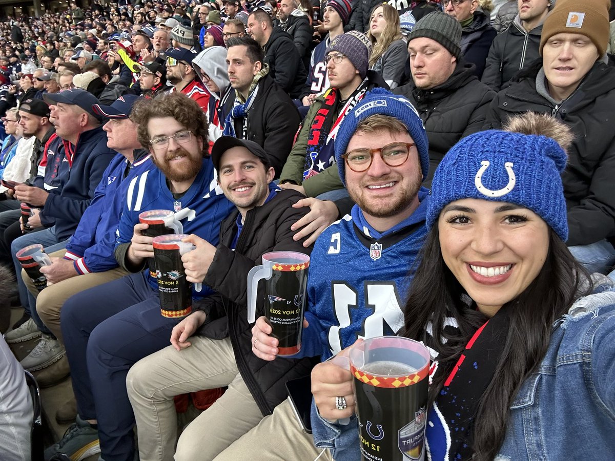ColtsFanCole's tweet photo. A couple of rural Indiana folk abroad!  #NFLFrankfurtGames #ForTheShoe https://t.co/SERyhoN9rg