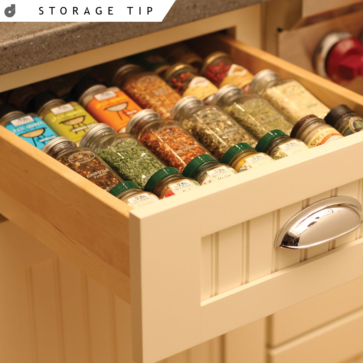 durasupreme's tweet photo. STORAGE TIP: Keep your #spices tucked away and easy to view in a spice rack drawer near your food prep zone.
https://t.co/exlXrO7FVL
#storagetip #durasupreme #cabinetry #cabinets #kitchens #spiceracks https://t.co/5bT6x0x589