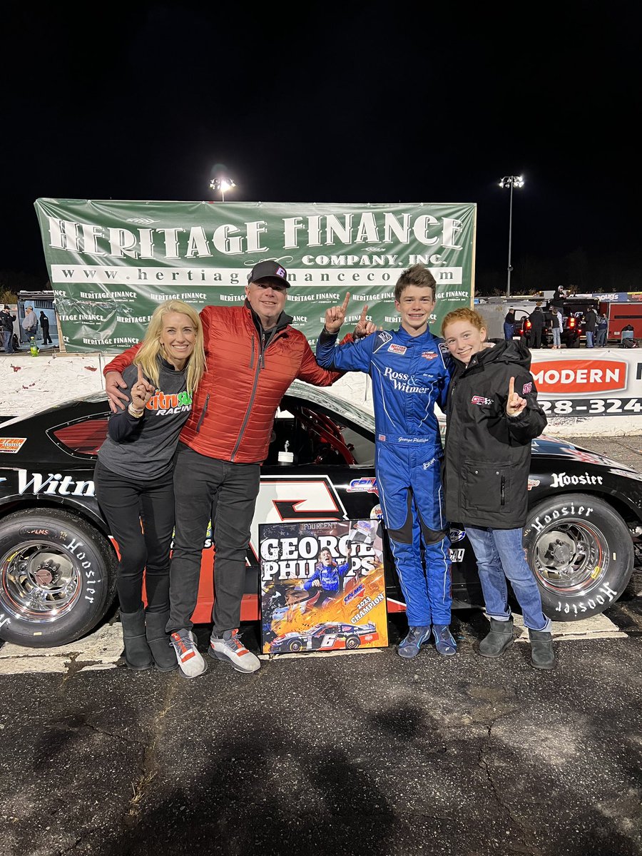 2023 Carolina Pro late model champion!!! 

So grateful for my awesome team for helping me along the way. It’s been a heck of a year! 🏁

•
•
•
•

#GeorgePhillipsRacing #GeorgePhillips #GPR #USLegendsCars #Nascar #Racing #VictoryLane #Simpson #SimpsonRaceProducts #FitStop