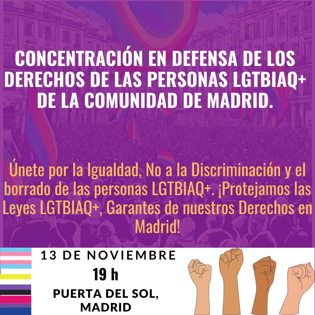 CambrolleMar's tweet photo. 📢 MAÑANA‼️TODAS, TODES Y TODOS A SOL‼️
Defender los derechos de las personas #Trans y #LGTBIQ es DEFENDER LA DEMOCRACIA ‼️ https://t.co/7QG1wltg3S