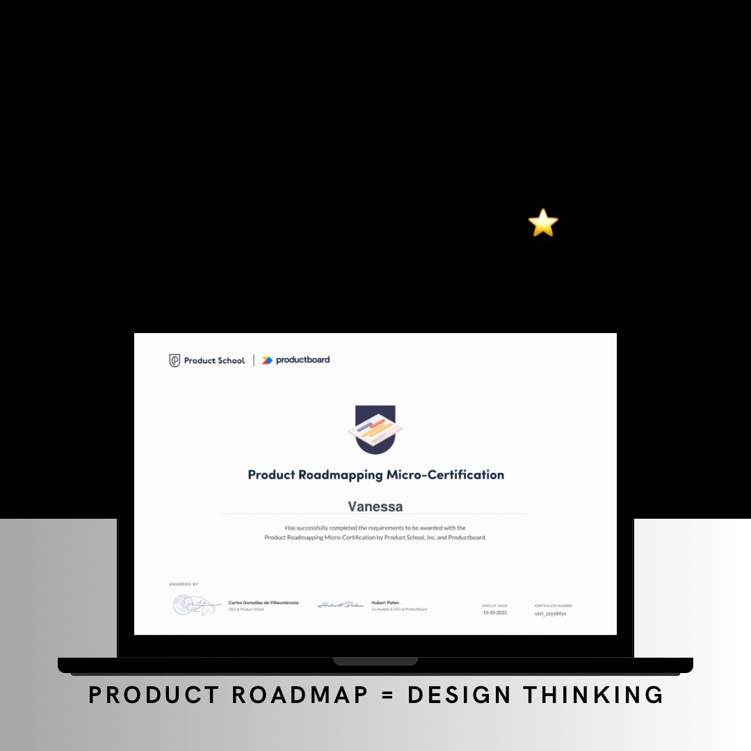 Happy to Share my Product Roadmap Micro-Certification 🎉 #productboard #roadmapping #DesignThinking
