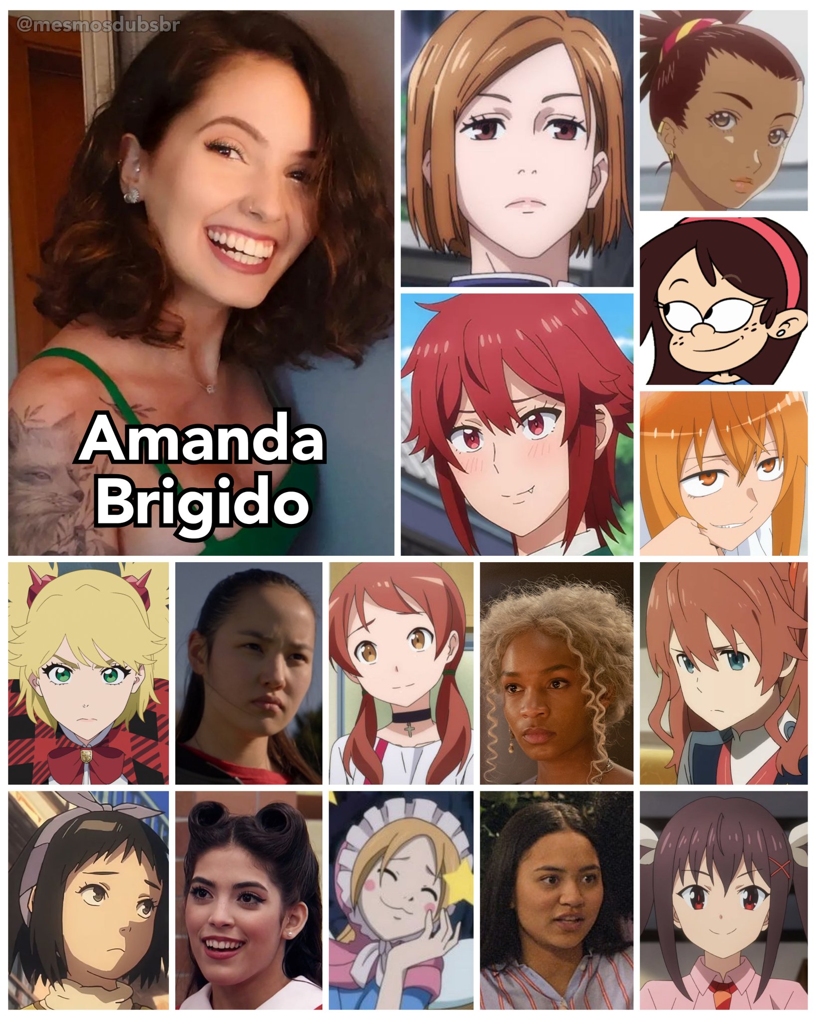 Personagens Com os Mesmos Dubladores! on X: Eu quero ir na Disney! Uma  das maiores, avisa! Crescendo muito nos últimos anos na dublagem brasileira  com sua voz carismática, Amanda Brigido arrasa como