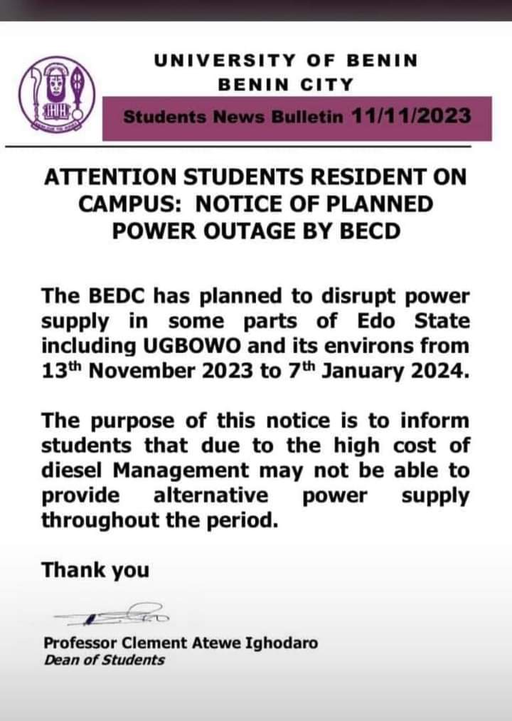 JosephOsasuyi3's tweet image. #UNIBEN #BEDC